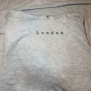Primark Gray Sweater with London Print
